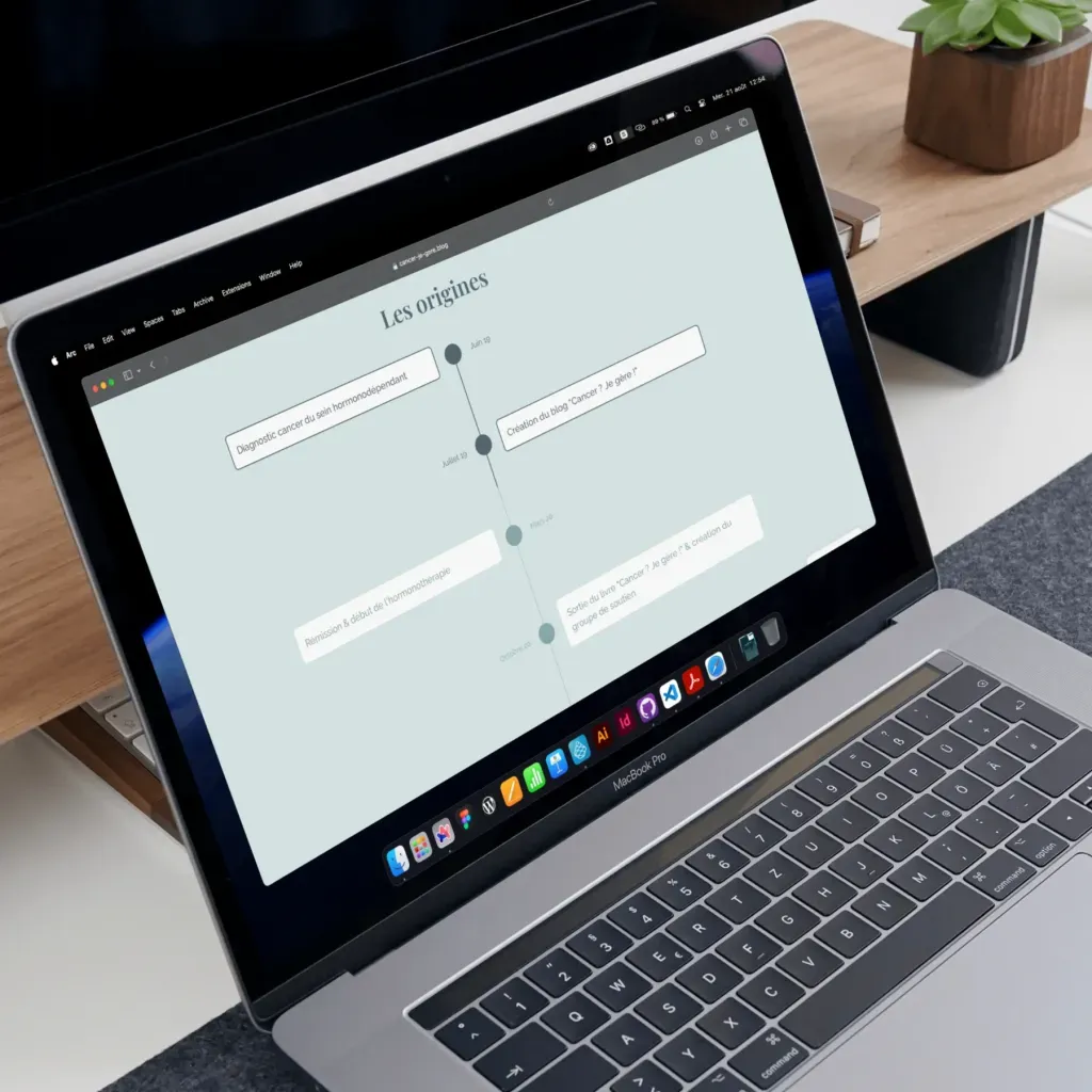 Première image de présentation du projet réalisé pour Cancer ? Je gère !