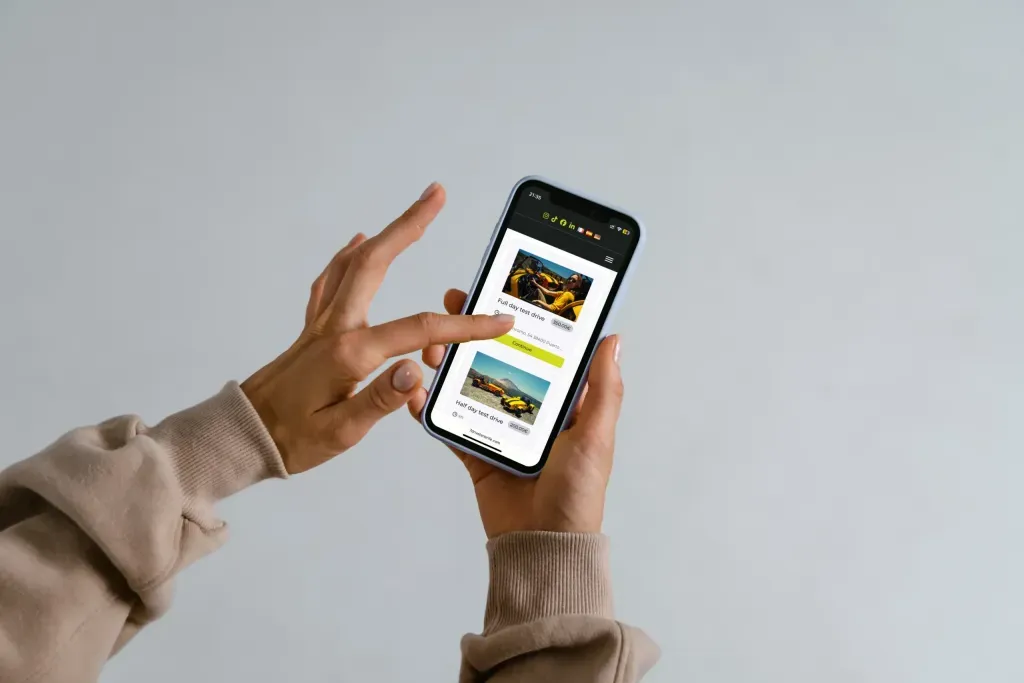 Deuxième image de présentation du projet réalisé pour 7Drive Tenerife